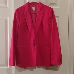 J. Crew Pink Linen/Cotton Blend Blazer